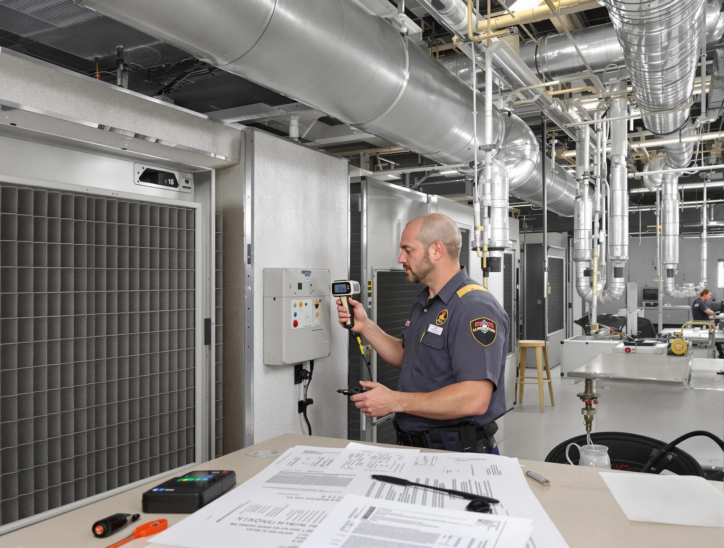 Professional filter system inspection by Everett Air Duct Cleaning in Everett