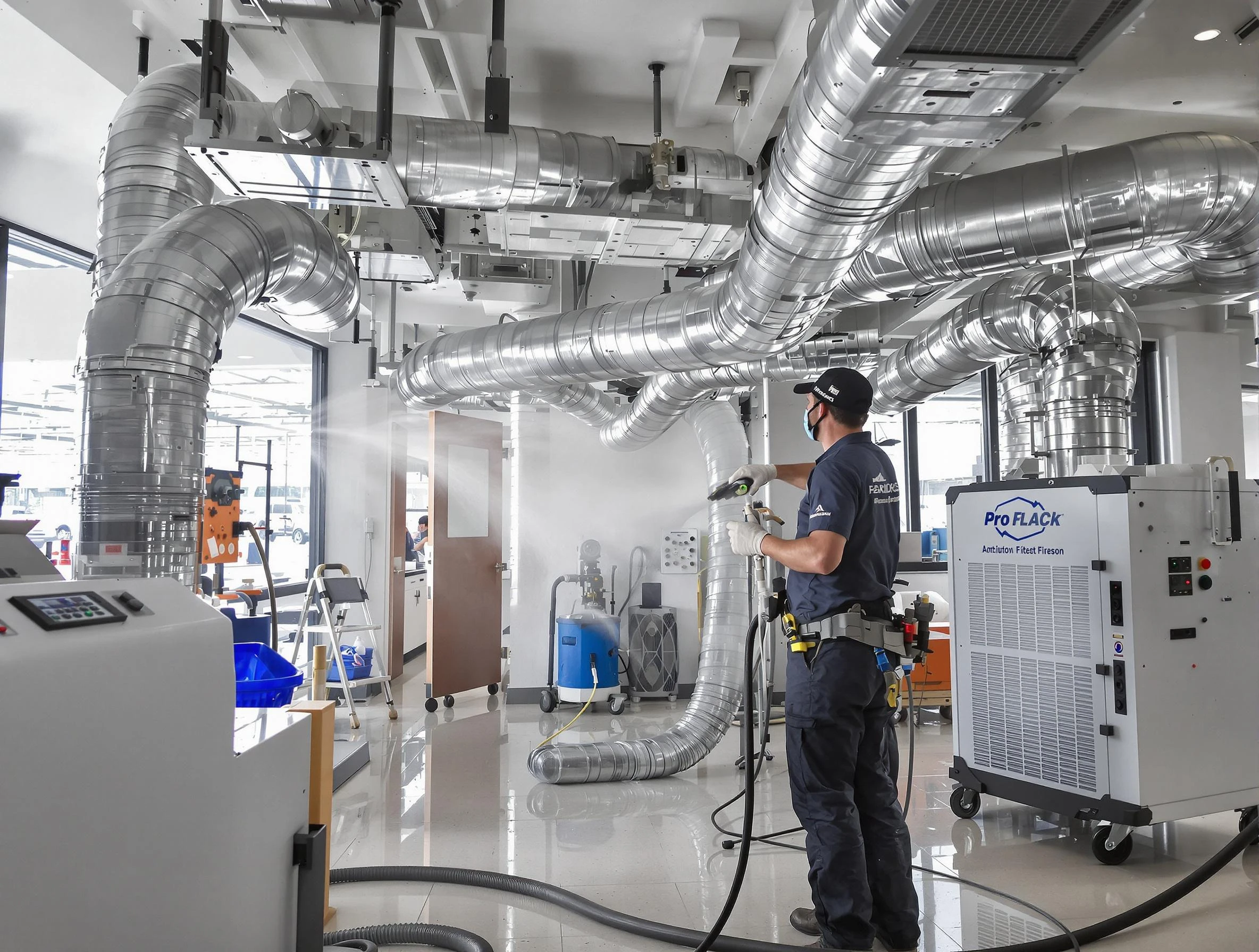 Negative Pressure Air Duct Cleaning in Everett