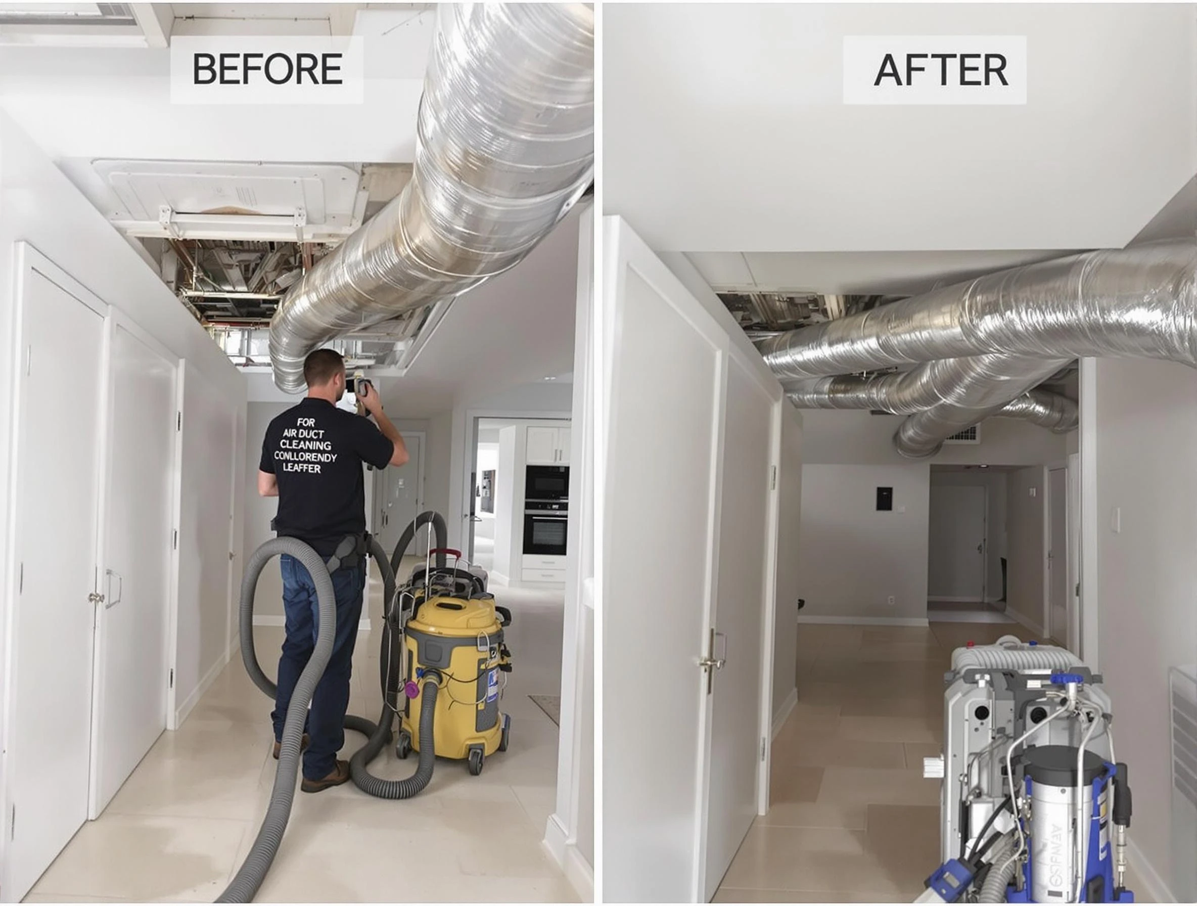 Everett Air Duct Cleaning professional performing thorough air duct cleaning in Everett