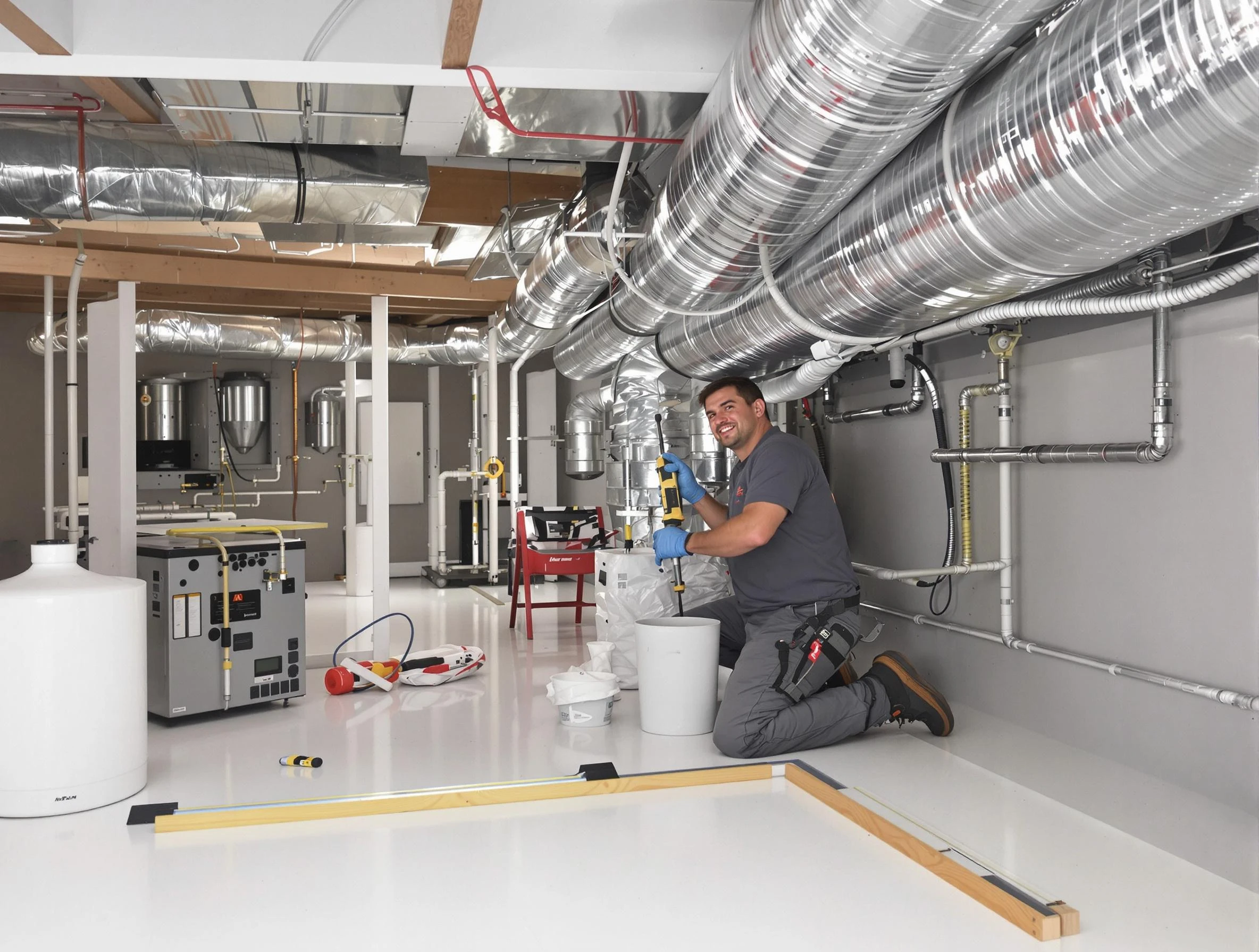Professional duct sealing service by Everett Air Duct Cleaning in Everett