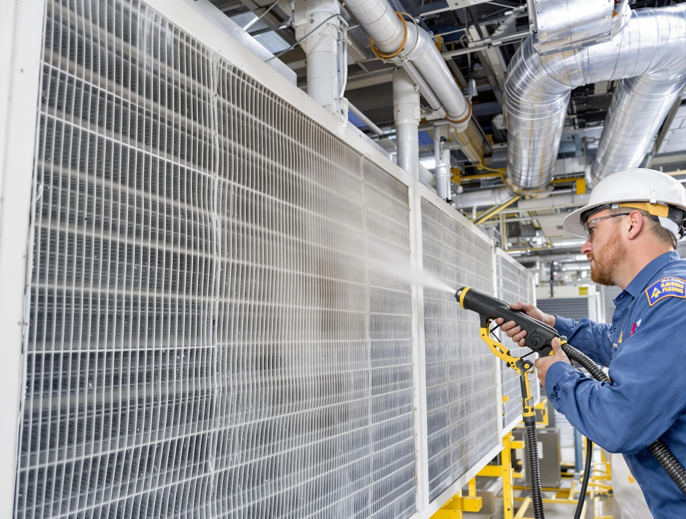 Professional commercial coil cleaning by Everett Air Duct Cleaning in Everett